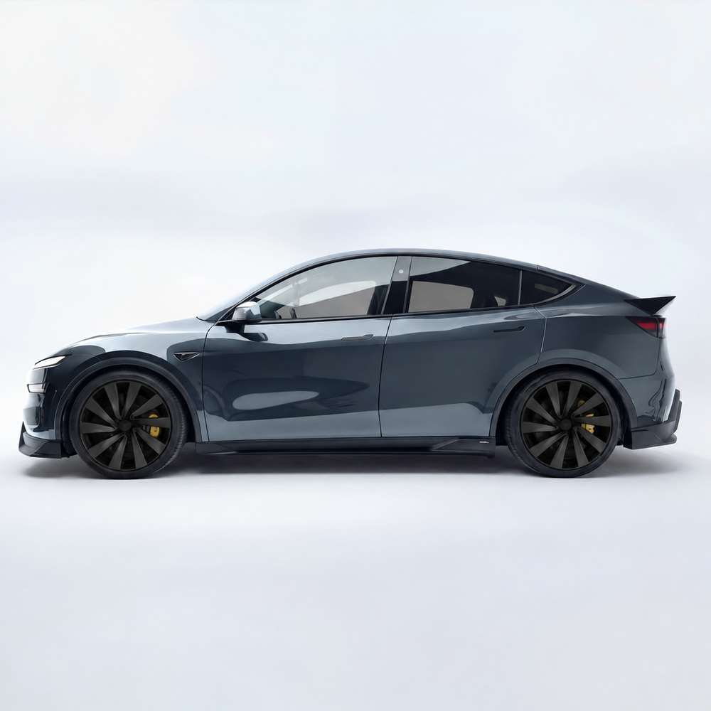 Model y Juniper wheel covers replace crossflow wheels